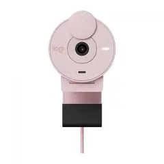 LOGITECH - Cámara Web Brio 300 Full HD 1080p USB-C con Micrófono – Rosada