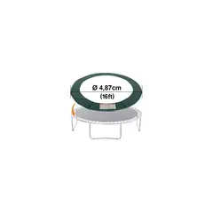 JUGUETON - Repuesto Cubre Resortes 4,87m 16ft Cama Elástica Verde PVC