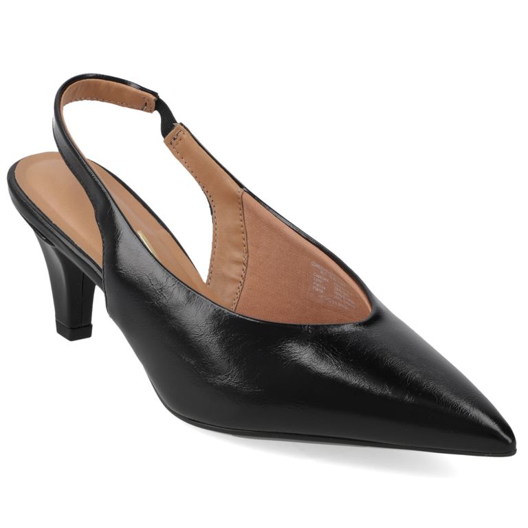 Zapato Taco Aguja Mujer Destalonado Taco Aguja Negro