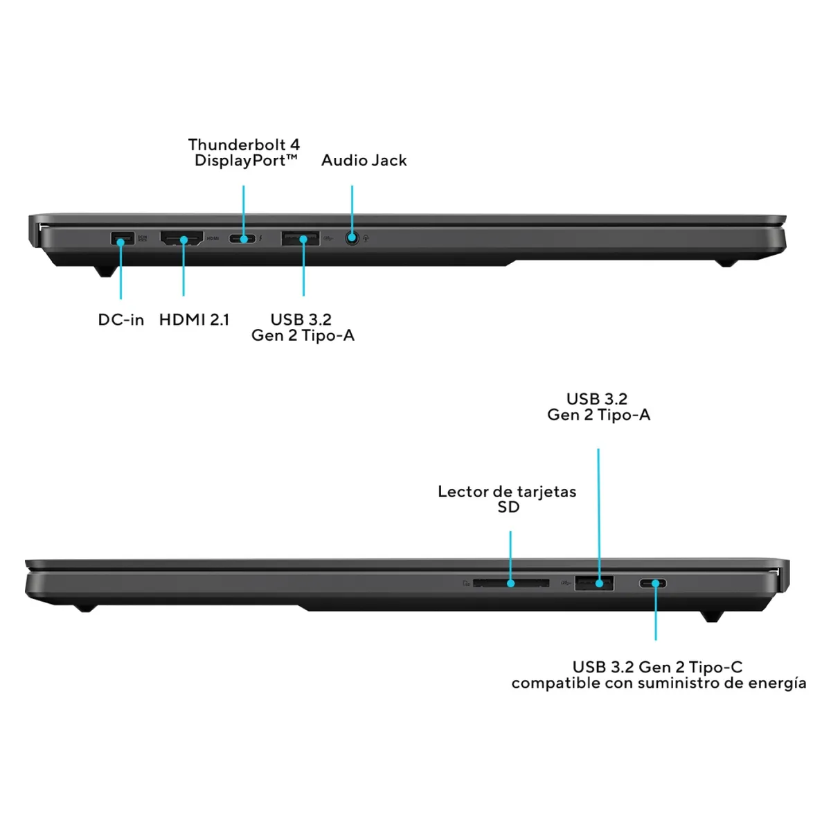 ASUS - Notebook Gamer ASUS ROG Zephyrus G16 GU605MI-QR044W Core Ultra 9 185H 32GB 1TB SSD RTX 4070 OLED