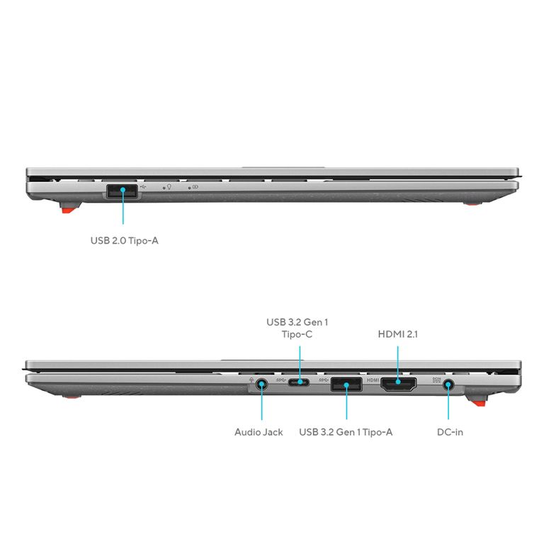 Notebook Vivobook Go 14 E1404FA-NK521W AMD Ryzen 5 7520U 8GB RAM 512GB SSD 14 FHD
