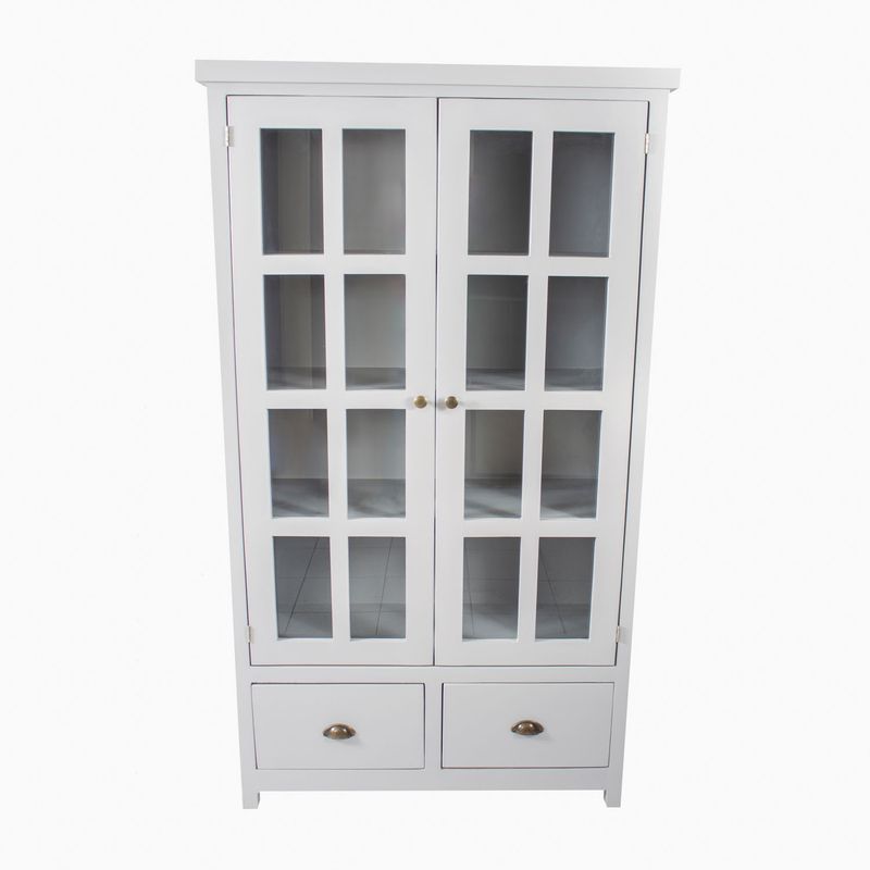 POTICHE MUEBLES & DECORACION - Vitrina Milna Gris