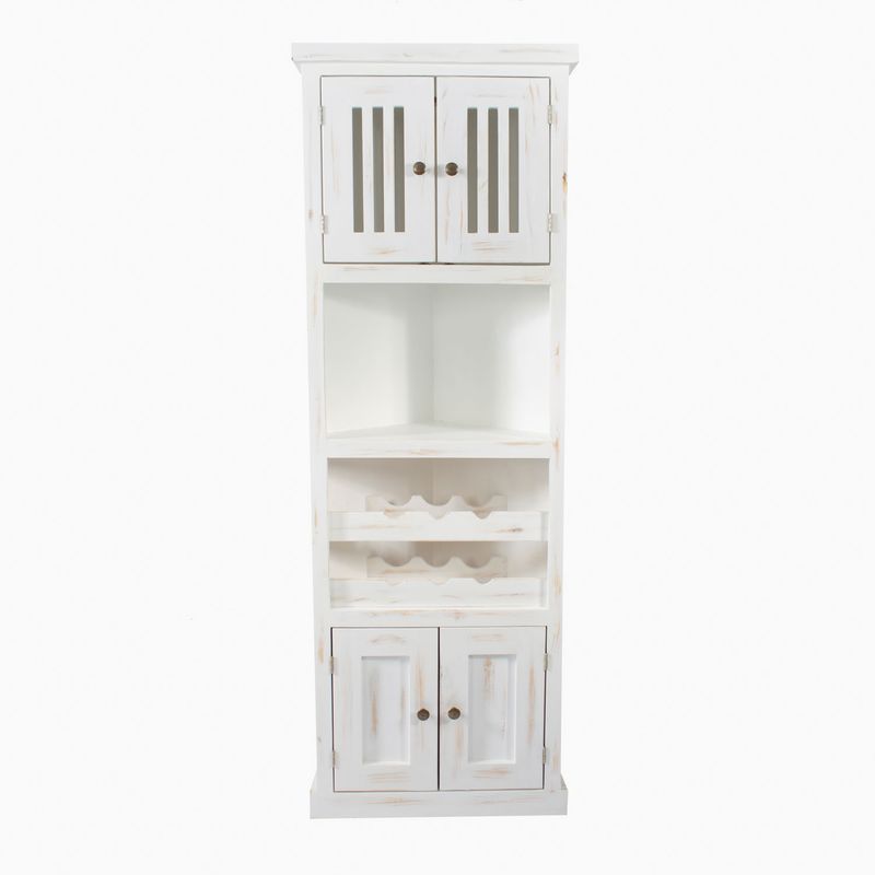 POTICHE MUEBLES & DECORACION - Esquinero Milna Blanco Decapado