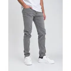 JEANS DENIM - Jeans Slim Fit Mosaico Gris Hombre