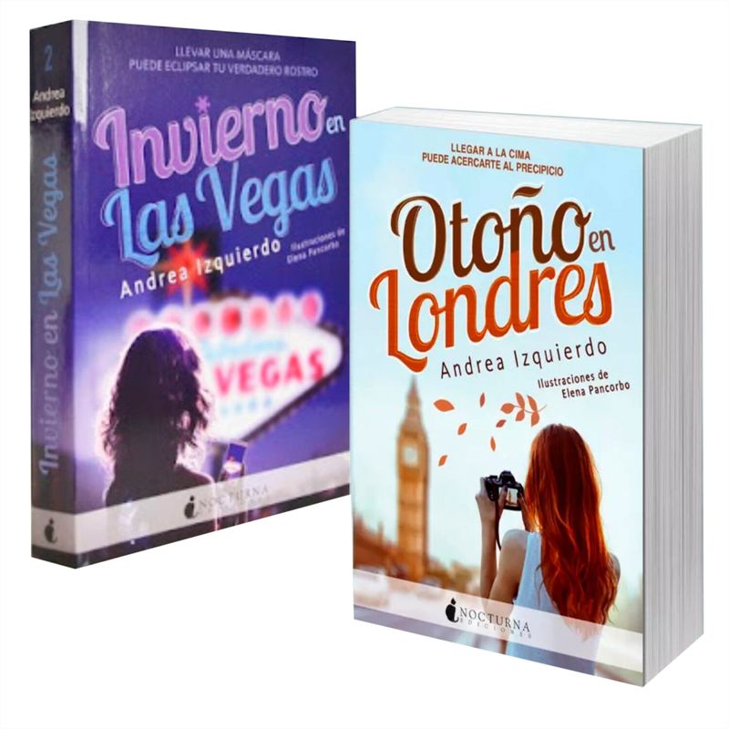 GENERICO - 2 Libros Invierno en Las Vegas  Otoño en Londres