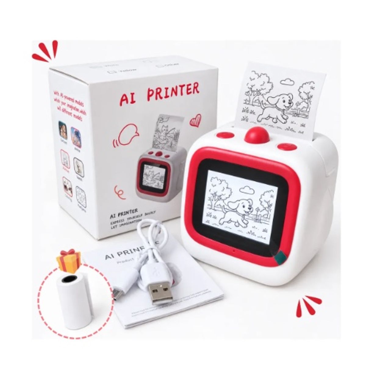 ATLAS - Mini Impresora Térmica Infantil