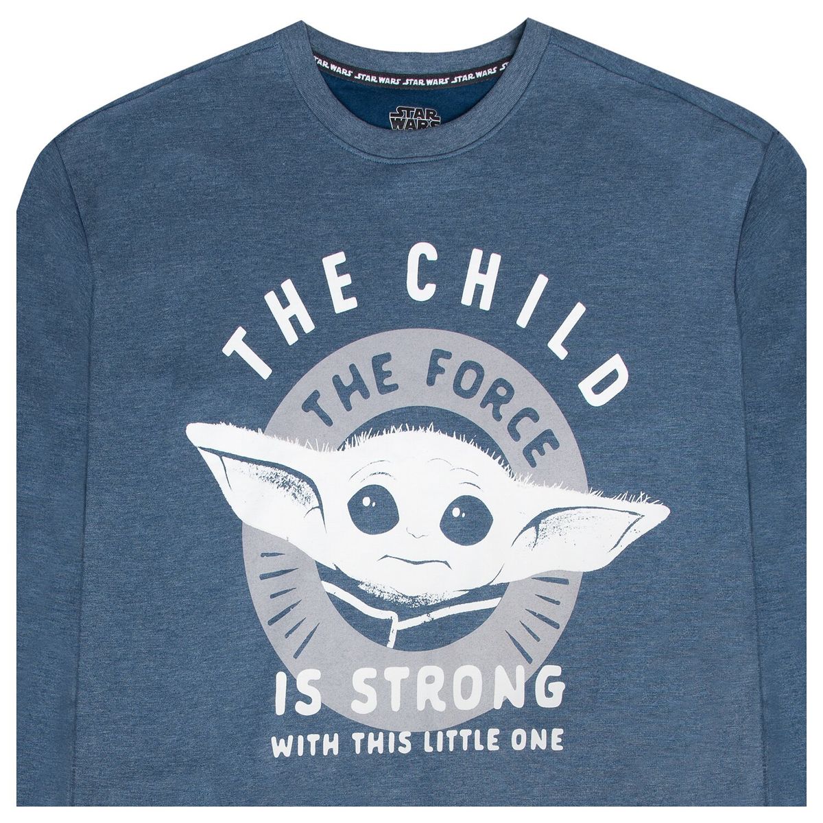 STAR WARS - Poleron Hombre The Child Azul Star Wars