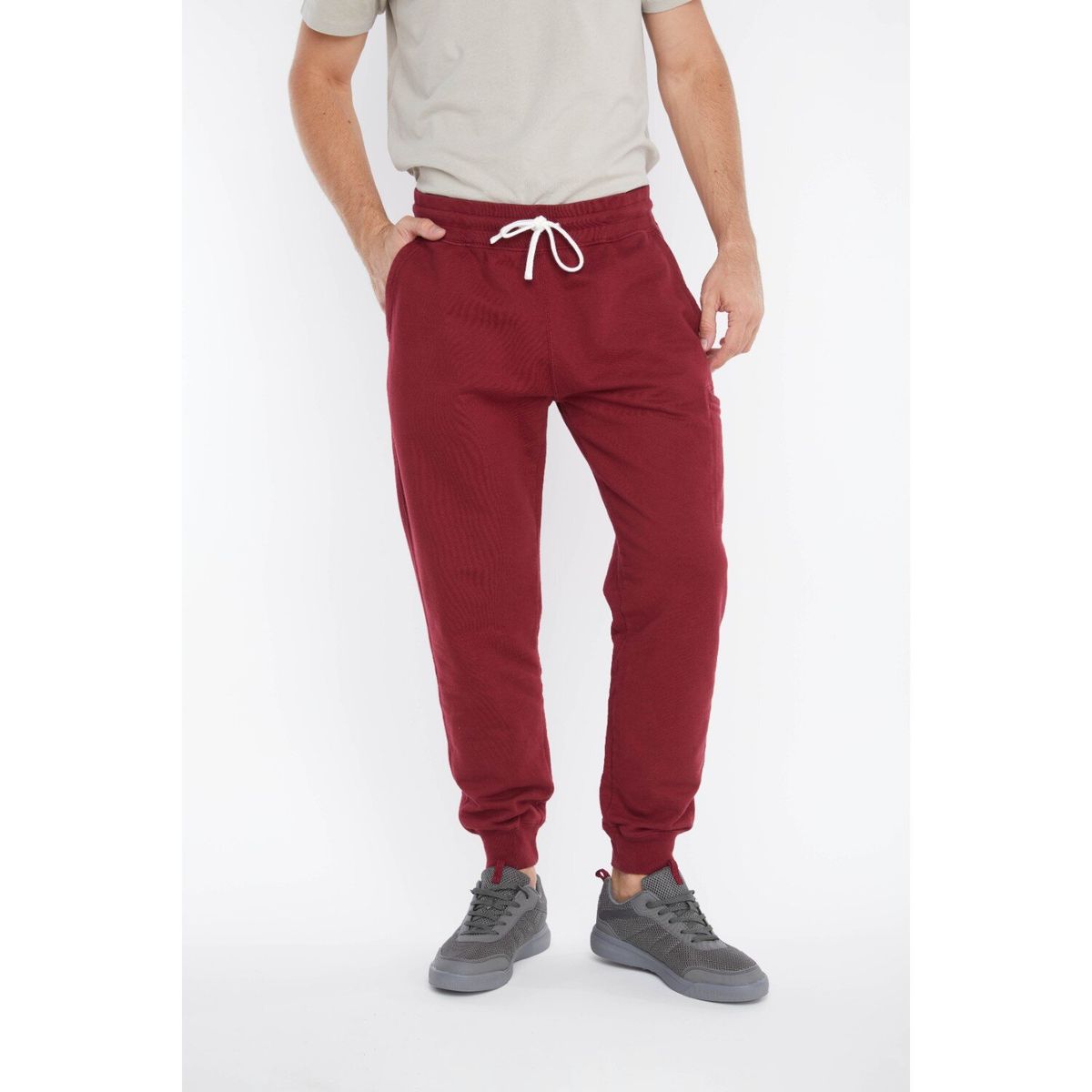 PANAMA JACK - Pantalón Buzo Cargo Granada Burdeo