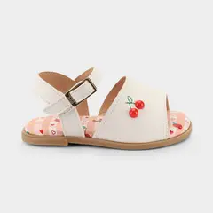 BIBI - Sandalia Infantil Blanco Cherry Shine