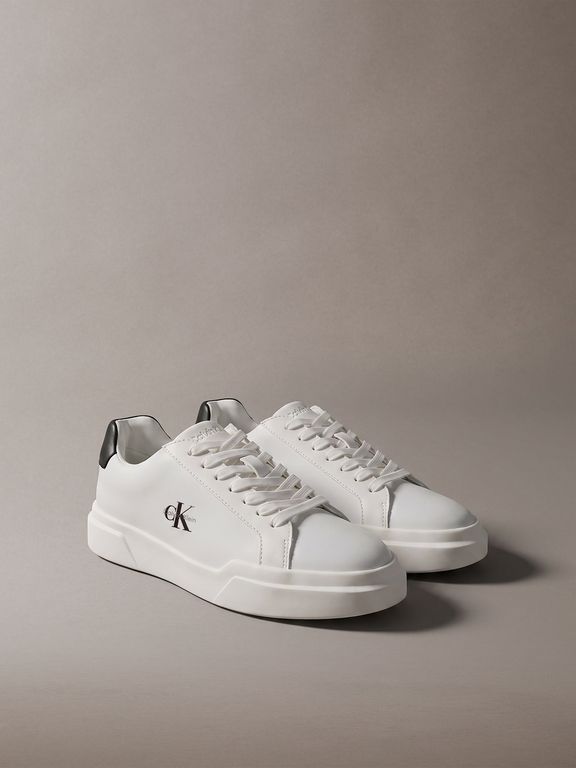 Zapatillas Urbanas Chunky de Cuero Blanco