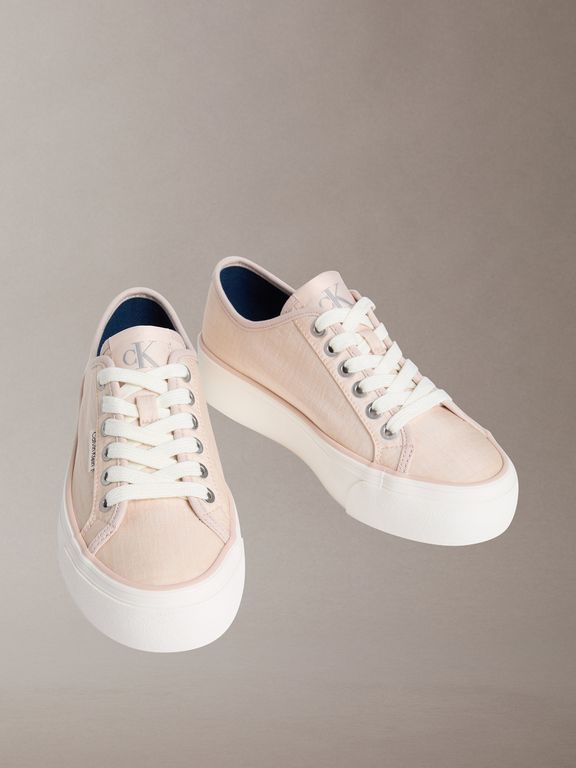 Zapatillas Urbanas Vulc Flats Laceup Rosado