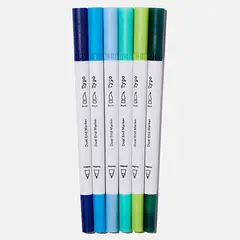 TYPO - Marcadores Doble Punta 6 Unidades