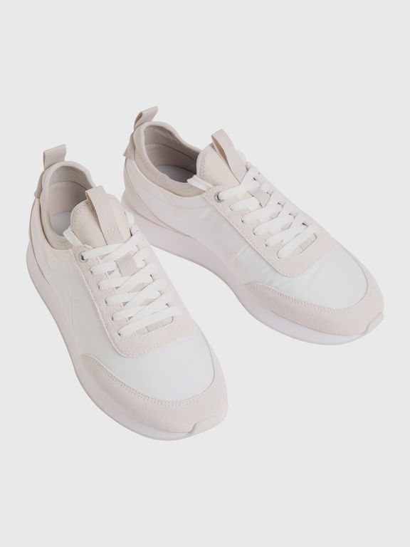 Zapatillas Urbanas Retro Runner con Cordones Blanco
