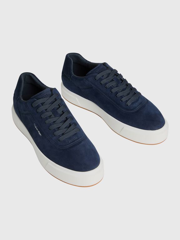 Zapatillas Urbanas Oxford de Gamuza Azul