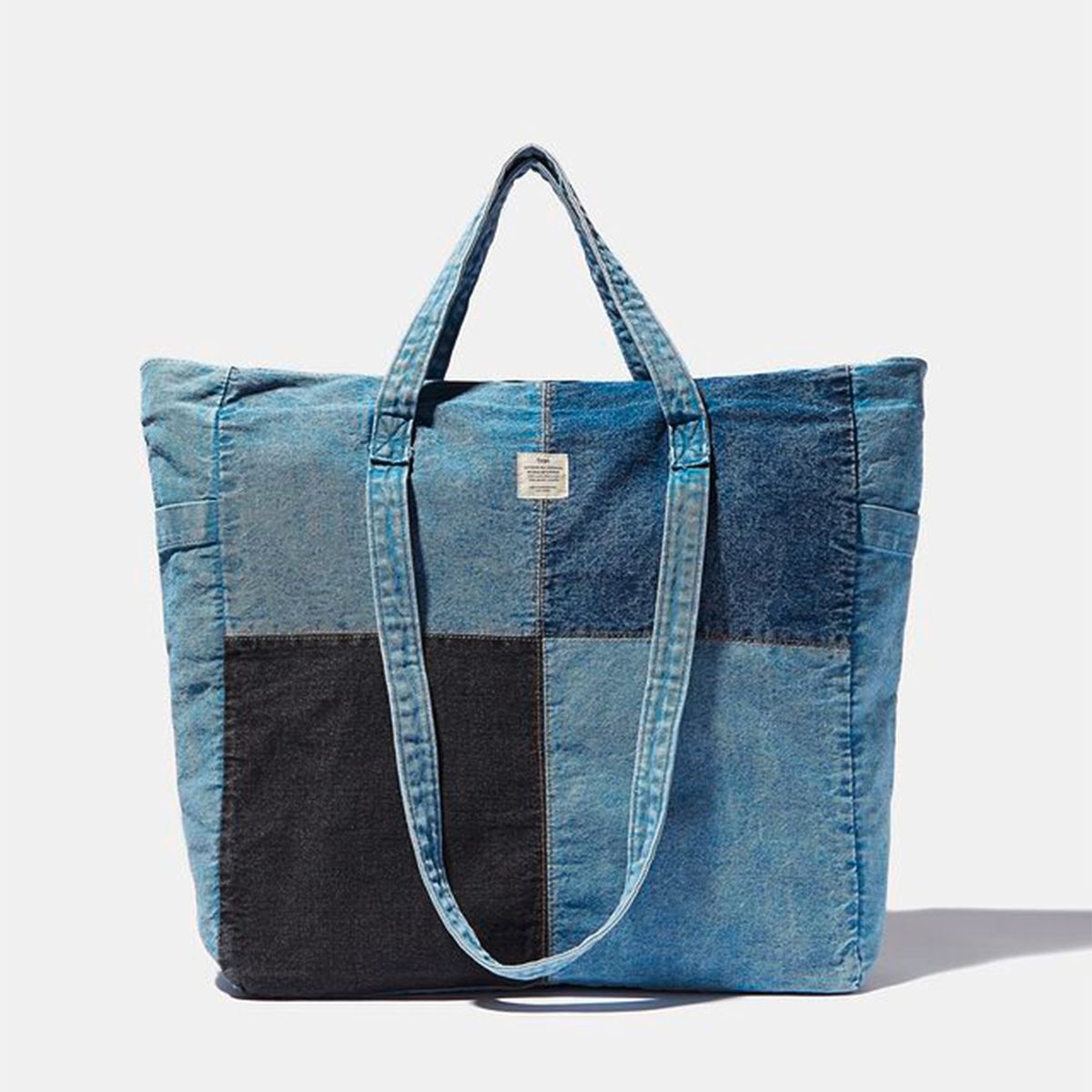 TYPO - Bolso Tote Patchwork de Mezclilla Typo