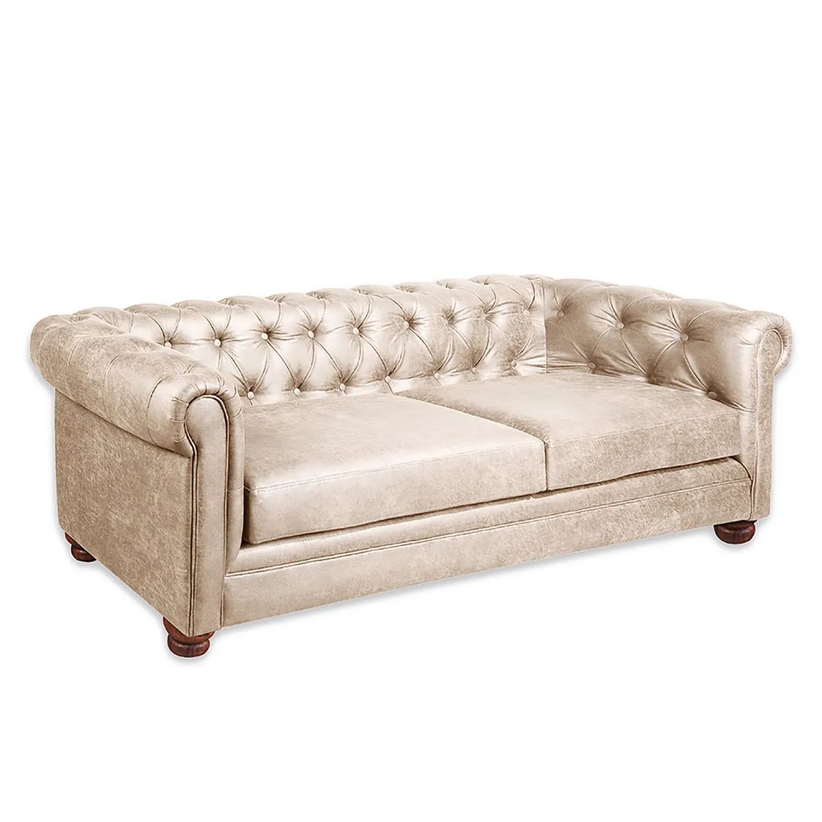 LATAM HOME Sofa Florencia 3 Cuerpos Capitoné Cuero Colorado | Falabella ...