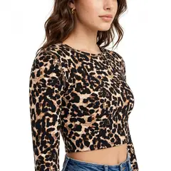 OMAS - Crop top Bambú Animal Print