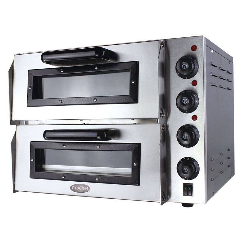 PROCHEF - Horno Prochef Pizzero 2 Cámaras 40X40 Cm. 220 V.