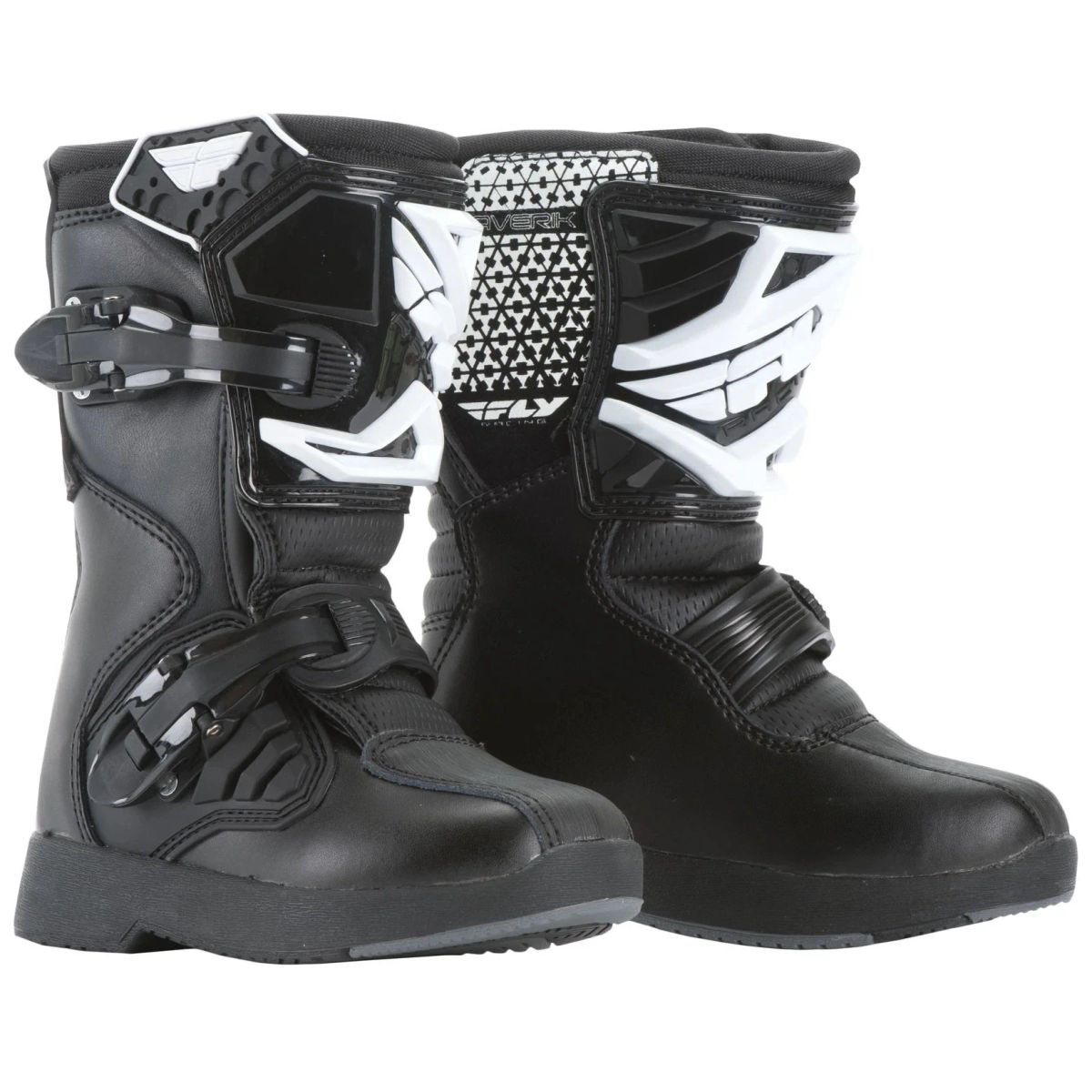 FLYRACING Botas Niño FLY RACING Mini MAVERIK Infantil Negra (2 - 6 años ...