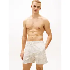 TOMMY HILFIGER - Traje De Baño Con Estampado Beige