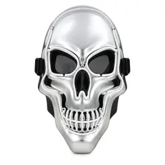 MYLHOGAR - Mascara de Calavera Neón LED Cobertura Facial Completa
