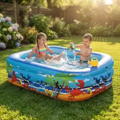 GENERICO - Piscina Inflable Niños Piscinas Rectangular 150cm