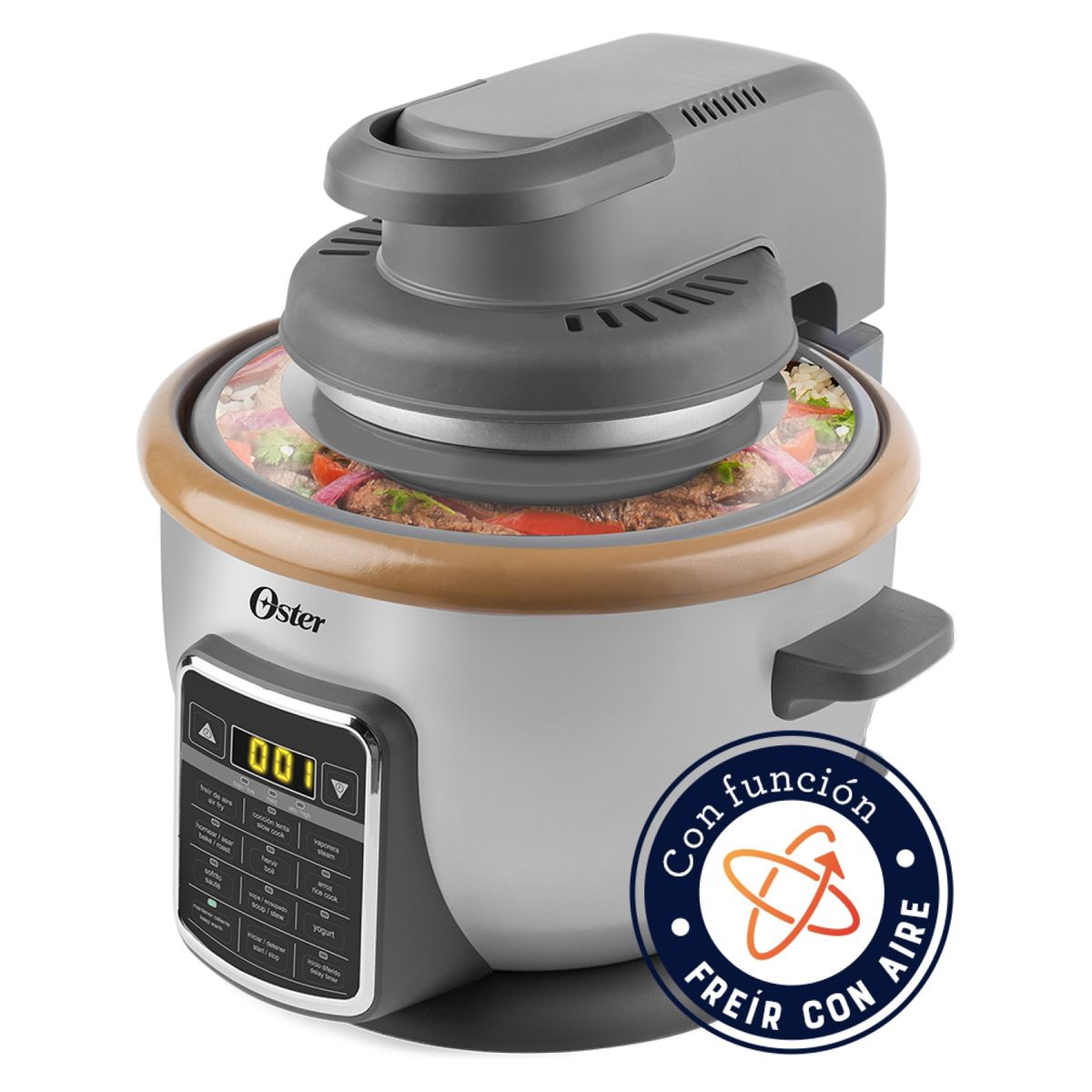 OSTER - Arrocera con Freidora de Aire Oster 10 en 1 CKSTRCAF22