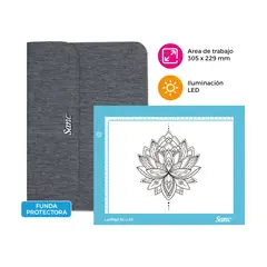 SANC - Tableta de Luz AC-L4S Celeste tipo Huion Led Incluye Funda