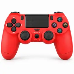 TECNOLAB - Control Inalámbrico Compatible Con PS4 Y PC Rojo - PS