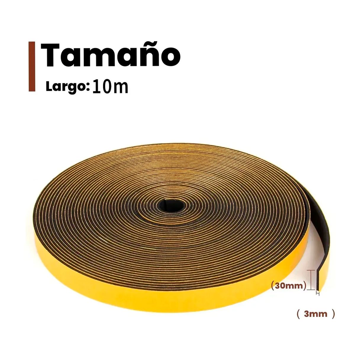 OFERTABKN - Cinta Espuma Elastomerica 30mm X 10 Metros