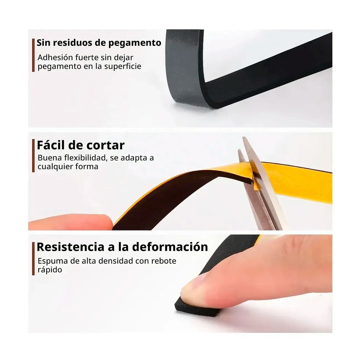 OFERTABKN - Cinta Espuma Elastomerica 30mm X 10 Metros