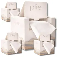 PLIE - Pack 4 Toallas Faciales Secas Desechables Premium 50 Pc