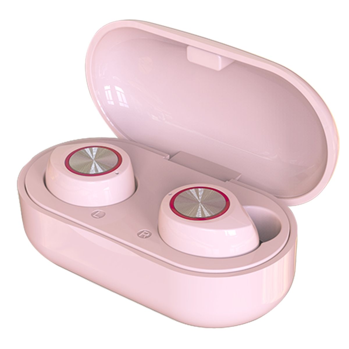 ASIAMERICA - Audífonos Earbuds Reisen V1 Bluetooth Ipx4 Rosado