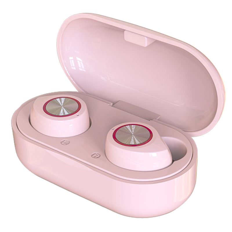ASIAMERICA - Audífonos Earbuds Reisen V1 Bluetooth Ipx4 Rosado