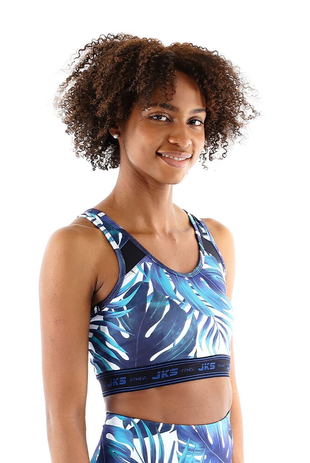 JKS - Peto Deportivo Jks Fitness Pro Floral Negro