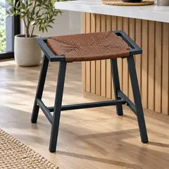 MSA MUEBLES SANTA ANA - Tres Piso Bajo Ratán Dark – Brown (3 UNIDADES)