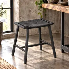 MSA MUEBLES SANTA ANA - Par de Piso Alto Ratán Black (2 UNIDADES)