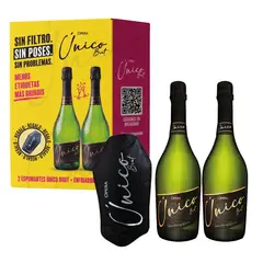 OPERA - Pack 2 Espumantes Único Brut 750cc + Enfriador Gel