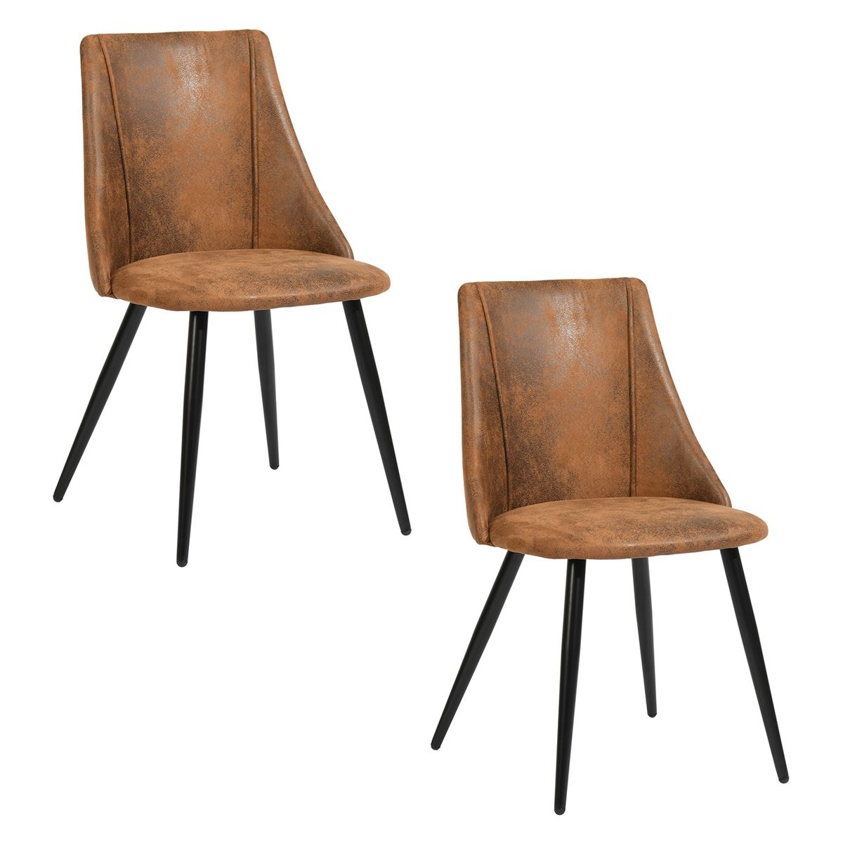 NOVAHUS - Pack 2 Sillas Comedor Moravia Café