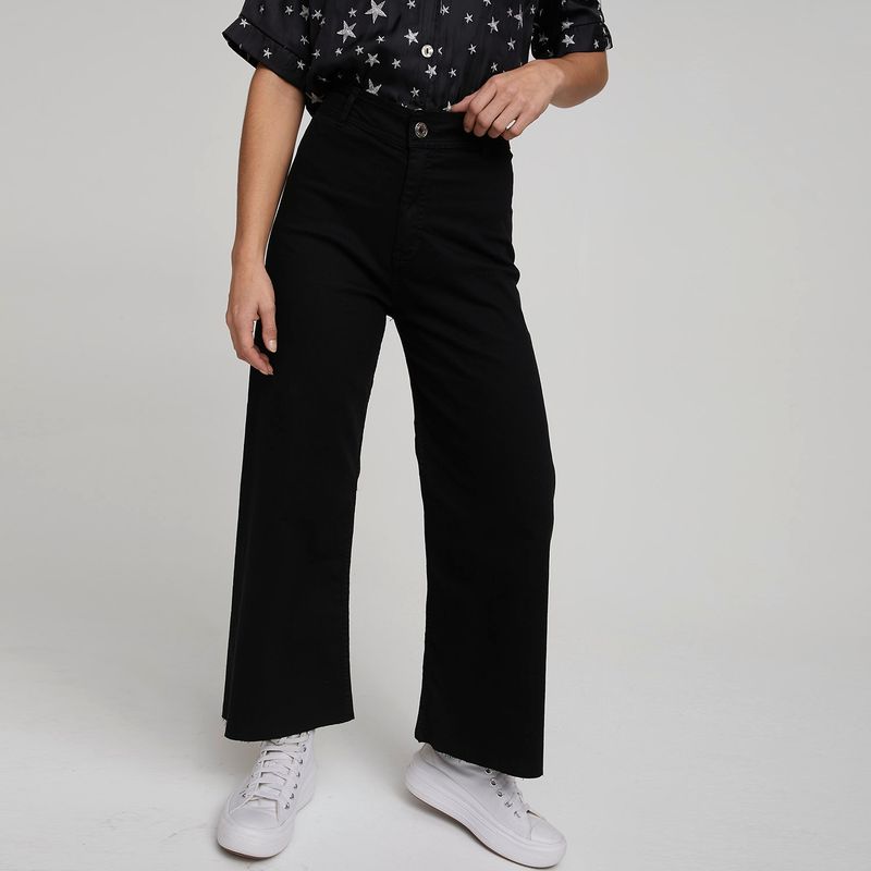 AMERICANINO - Jeans Culotte Tiro Alto Mujer