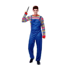 GENERICO - Disfraz Chucky Hombre Muñeco Diabolico Adulto Talla S