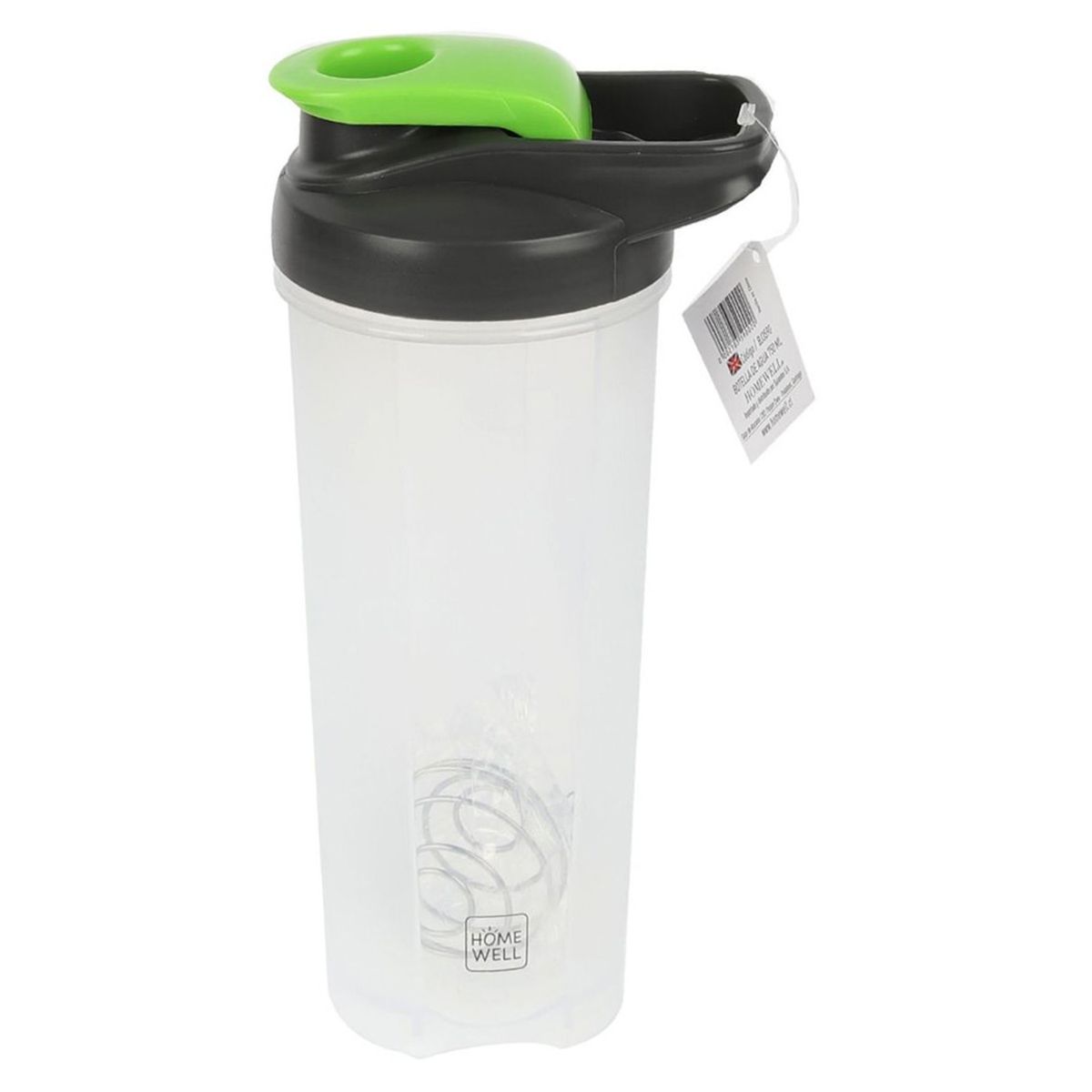 HOMEWELL - Botella Shaker de Agua Verde 750Ml