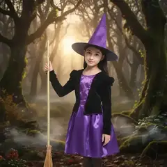MUNDO ACTIVARTE - Disfraz Brujita Niña Halloween y Dia del Libro