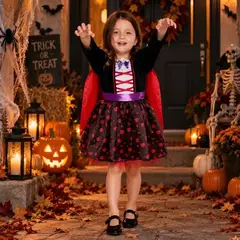 MUNDO ACTIVARTE - Disfraz Vampiresa Niña Halloween