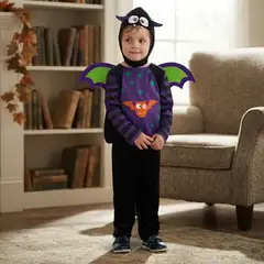 MUNDO ACTIVARTE - Disfraz Murcielago Bebe y Niños Halloween