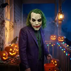 COTILLON ACTIVARTE - Máscara Látex Guasón Joker Halloween Cotillón Activarte