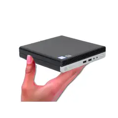 HP - Mini Pc ProDesk 400 G4, Pentium Octava Generacion, Disco SSD 256GB y Memoria RAM 8GB