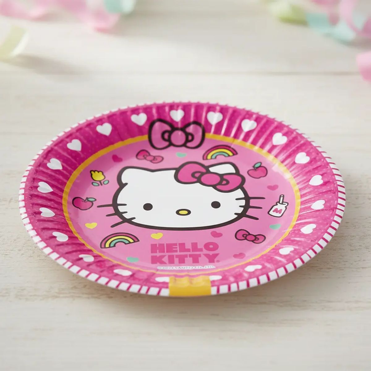 COTILLON ACTIVARTE - Pack Decoración Cumpleaños Hello Kitty 6 Personas Cotillón Activarte