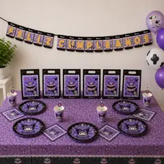 COTILLON ACTIVARTE - Pack Decoración Cumpleaños Kuromi 6 Personas Cotillón Activarte