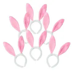 COTILLON ACTIVARTE - Set 12 Cintillos Orejas de Conejo Rosado Cotillón Activarte